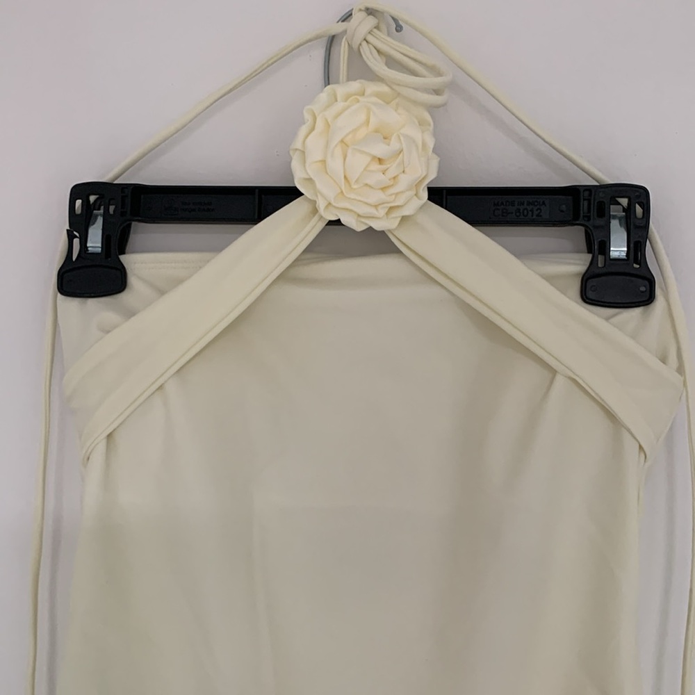 New, Strapless one piece swimsuit with versatile belt/neck tie. Unbranded, lined - Picture 2 of 6